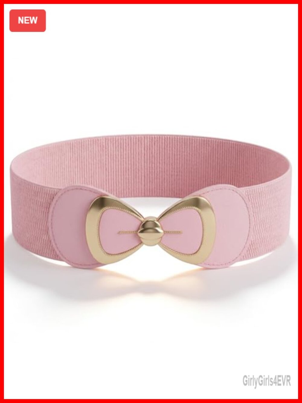 Wide Bowknot Belt for Women - PU Leather Stretch Waist Cinch for Dresses Jeans